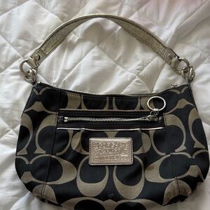 Coach Stylish Black and silver Designer Women's Bag